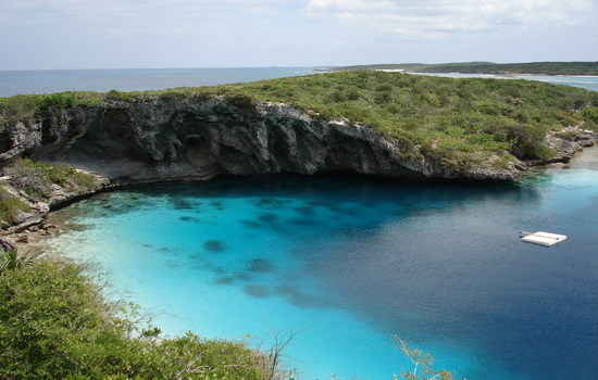Deans, the deepest blue hole in the world.